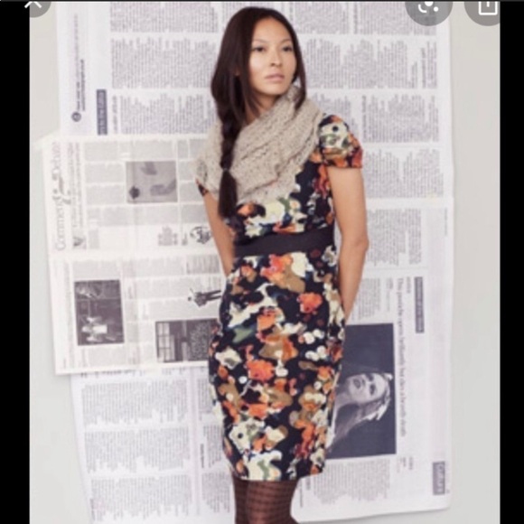 Moulinette Soeurs Floral Silk Blend Shift Dress - Picture 3 of 11